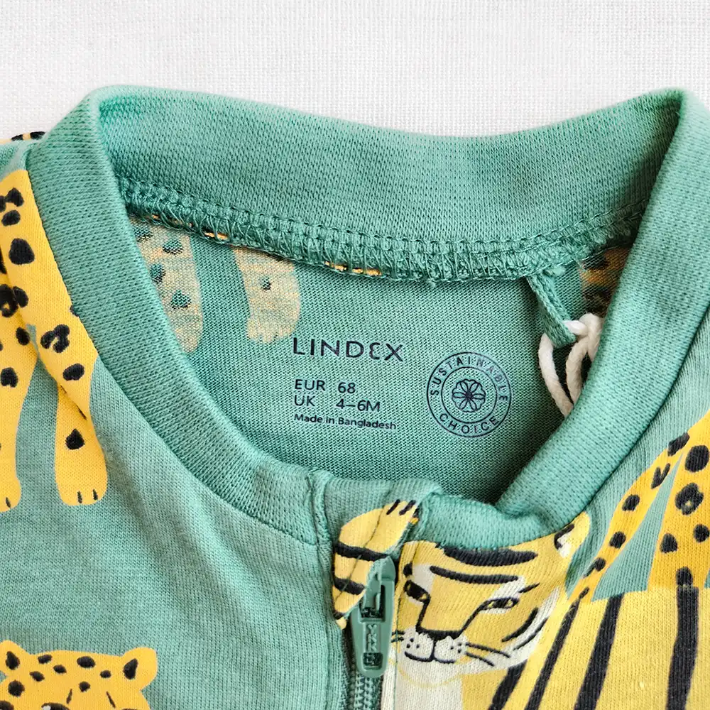 رامپر زیپی طرح ببر و پلنگ برند لیندکس