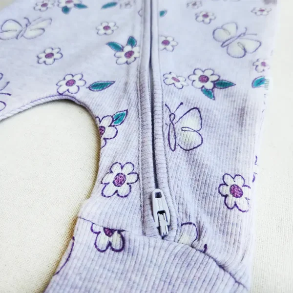 سرهمی وارداتی دو زیپ طرح گل و پروانه برند Sprout