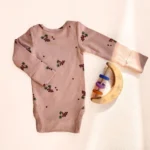 بادی آستین بلند انگور رنگ صورتی برند HEMA