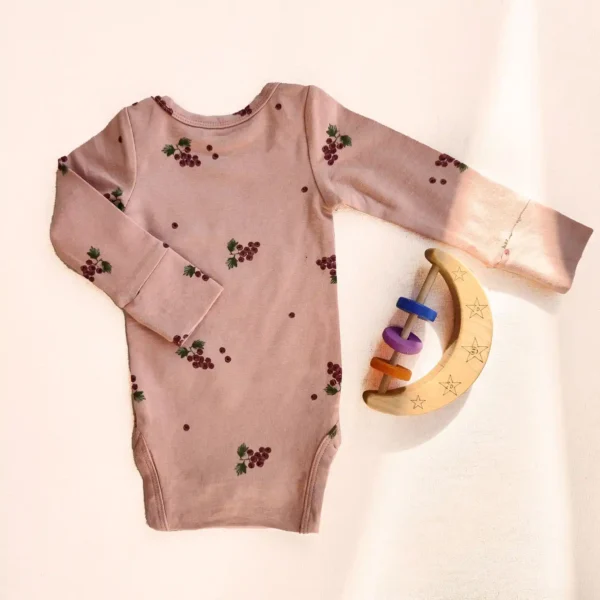 بادی آستین بلند انگور رنگ صورتی برند HEMA