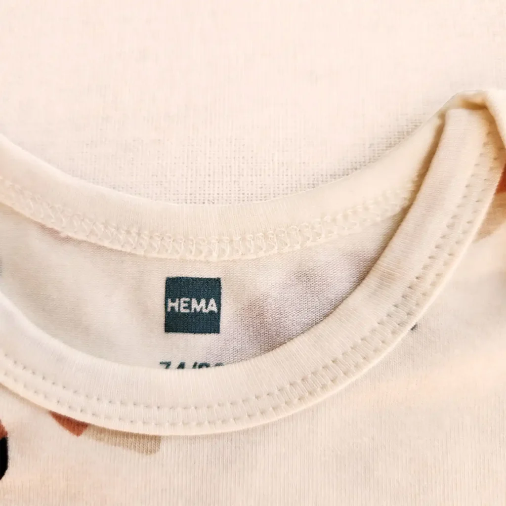 بادی آستین بلند روباه رنگ سفید برند HEMA