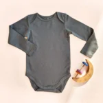 بادی آستین بلند ساده رنگ سبز برند HEMA