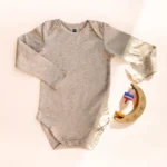 بادی آستین بلند ساده رنگ کرم برند HEMA