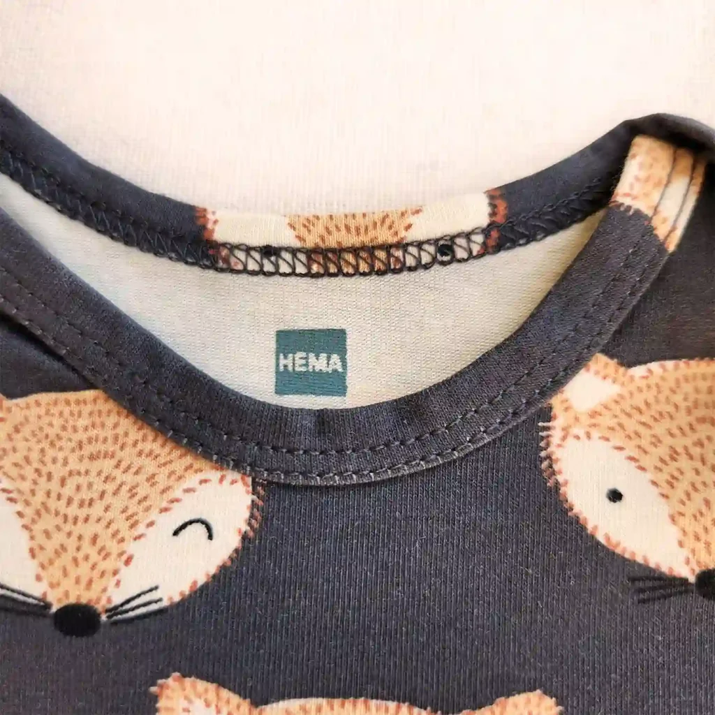 بادی آستین بلند طرح روباهقیمت های بامزه رنگ طوسی برند HEMA