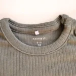 بادی آستین بلند کبریتی رنگ سبز تیره برند name it