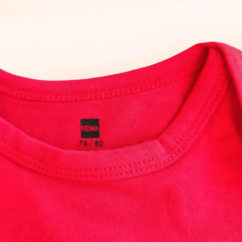 بادی آستین بلند گربه کریسمسی رنگ قرمز برند HEMA