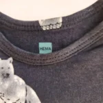 بادی آستین بلند گرگ رنگ مشکی برند HEMA