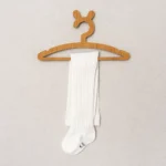 جوراب شلواری نوزادی کبریتی رنگ سفید کد 10228