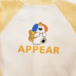 ست سویشرت و شلوار توو خز مدل کبریتی طرح APPEAR رنگ زرد