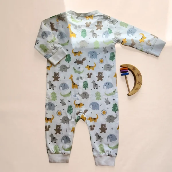 سرهمی اورجینال طرح جنگل رنگ سفید