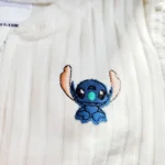 سرهمی وارداتی دوزیپ مدل کبریتی طرح استیج سفید برند H&M