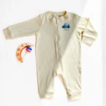 سرهمی وارداتی دوزیپ مدل کبریتی طرح چیکو رنگ لیمویی برند H&M