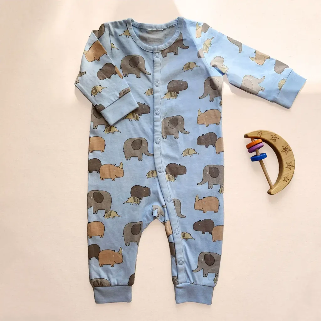 سرهمی وارداتی طرح فیل رنگ آبی