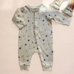 سرهمی وارداتی طرح ماه و ستاره رنگ شیری