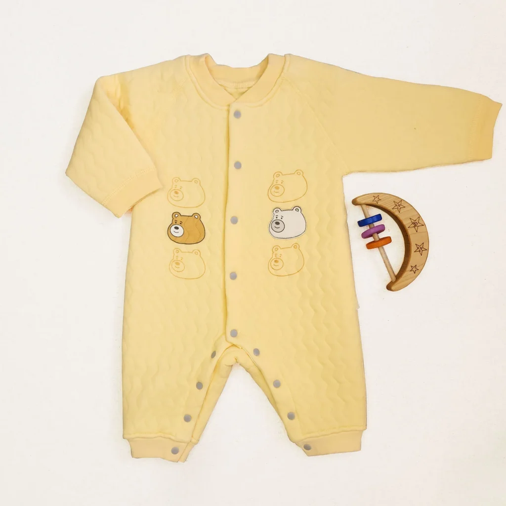 سرهمی پاییزی طرح خرس رنگ زرد