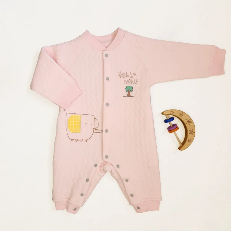 سرهمی پاییزی طرح فیل رنگ صورتی