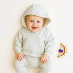 هودی دو نخ تدی رنگ سفید کد 10232