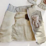 پافر داخل خز مدل خرس رنگ کرم