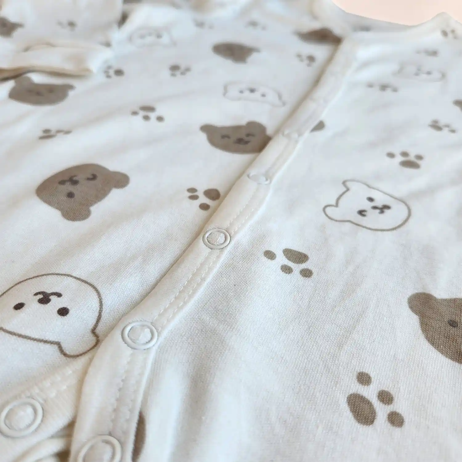 سرهمی وارداتی طرح تدی رنگ شیری کد 10315