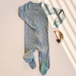 سرهمی وارداتی جوراب دار طرح درخت کاج رنگ طوسی