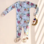 سرهمی جوراب دار خارجی طرح گل رنگ سفید