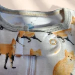 سرهمی جوراب دار طرح روباه رنگ شیری