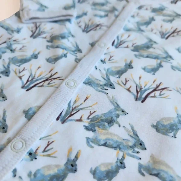 سرهمی طرح جنگل رنگ سفید