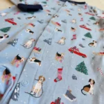 سرهمی طرح کریسمس رنگ آبی