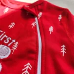 سرهمی نوزادی طرح بابانوئل رنگ قرمز