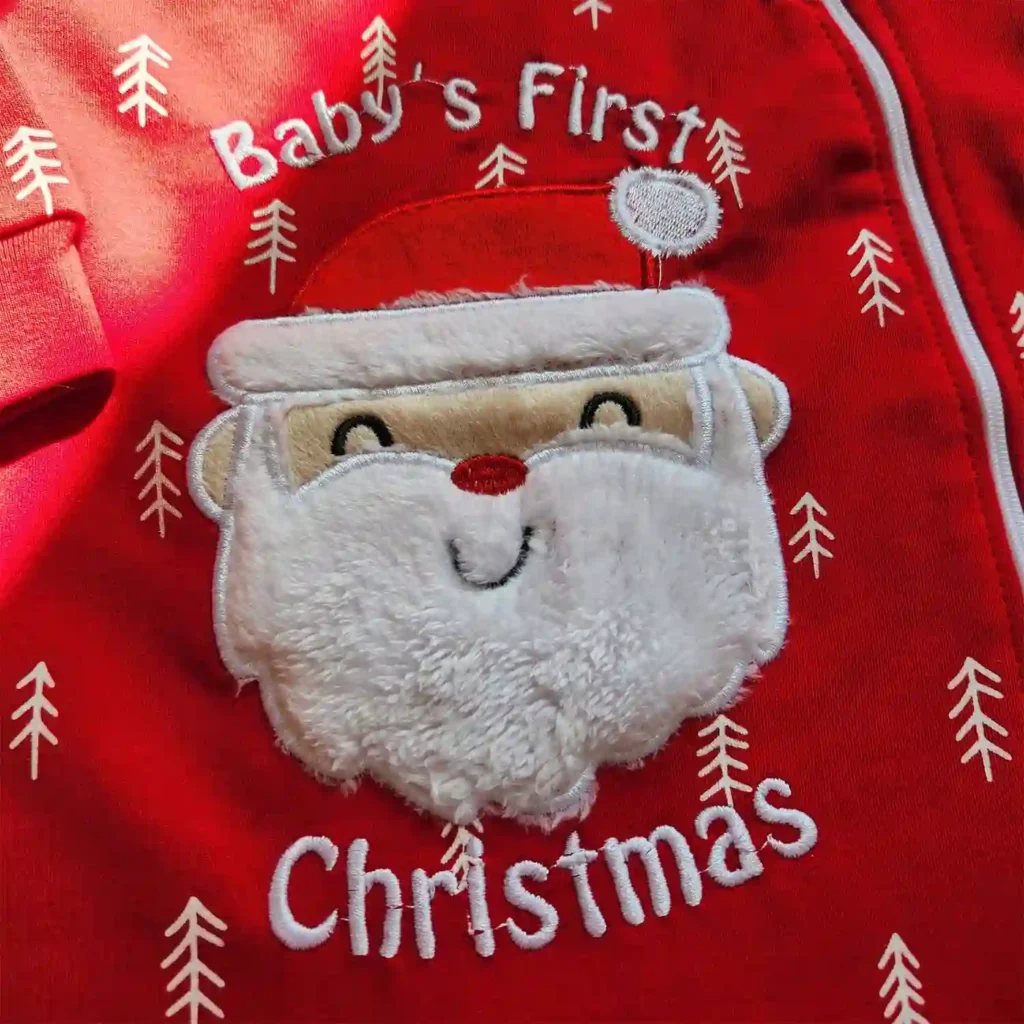 سرهمی نوزادی طرح بابانوئل قرمز کد 10351