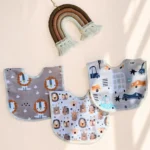 پیشبند نوزادی تم کرم طوسی برند کارترز