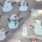 پیشبند نوزادی طرح آدم برفی رنگ طوسی برند کارترز