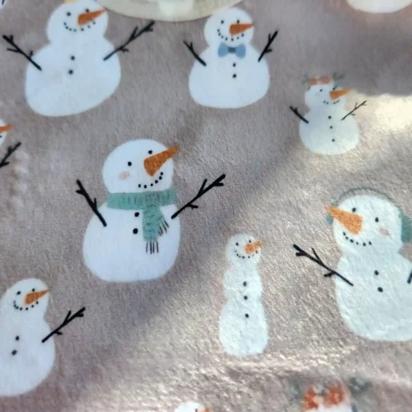 پیشبند نوزادی طرح آدم برفی رنگ طوسی برند کارترز