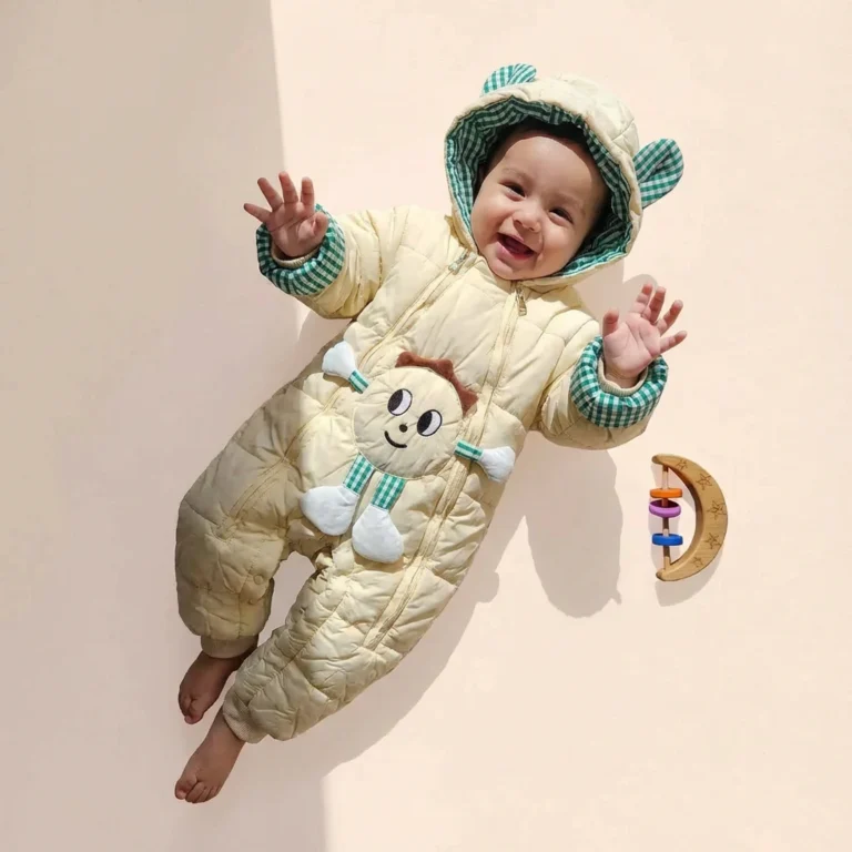 کاپشن سرهمی نوزادی کرم