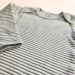 بادی آستین بلند طرح راه راه سفید مشکی برند ورت بایودت