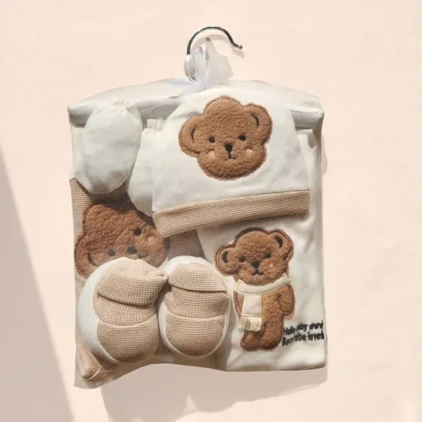 ست بیمارستانی خرس کوچولو رنگ سفید کرم برند پارنا