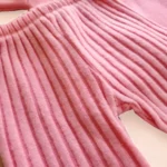 ست دورس و شلوار حوله‌ای دمپا وارداتی ترک مدل گلدوزی رنگ صورتی