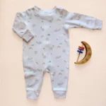 سرهمی نوزادی اورجینال طرح فیل و رنگین کمان رنگ سفید برند H&M