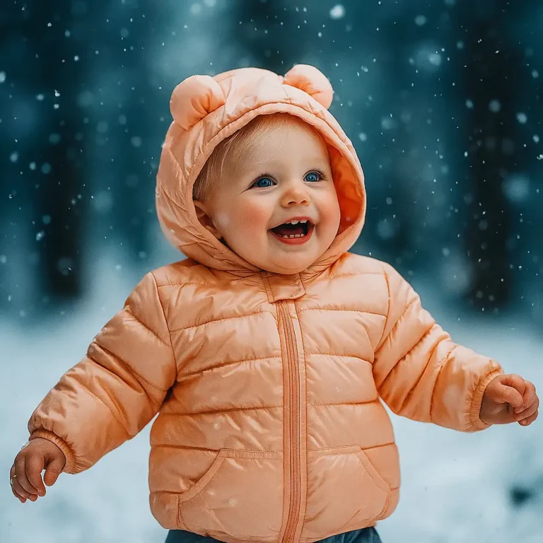 کاپشن جیب دار و کلاه دار وارداتی رنگ نارنجی براق