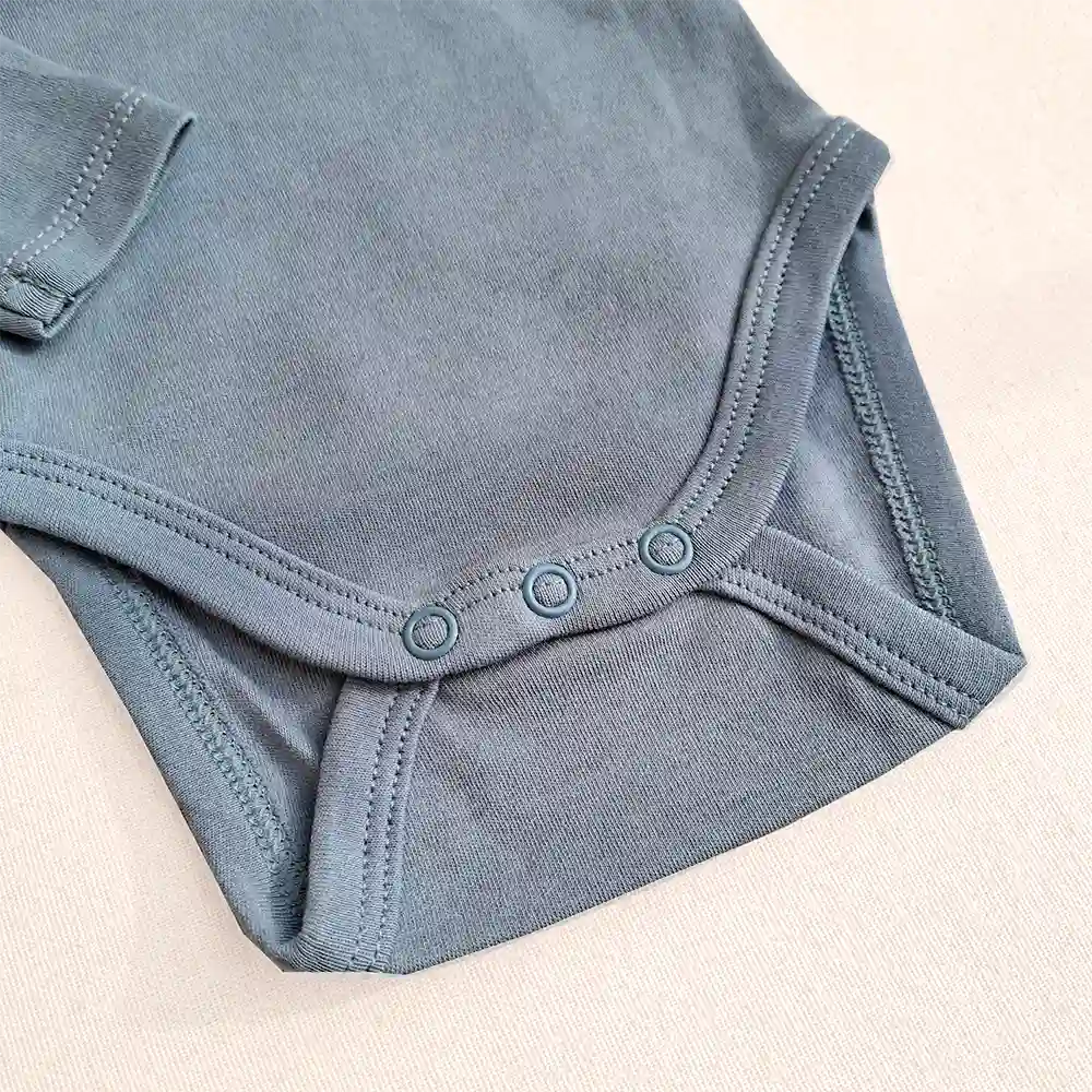 بادی آستین بلند وارداتی ساده رنگ طوسی برند C&A