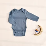 بادی آستین بلند وارداتی ساده رنگ طوسی برند C&A کد 10445