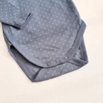 بادی آستین بلند وارداتی یقه هفت طرح خالدار طوسی برند C&A