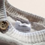 سرهمی نوزادی بافت وارداتی وارداتی راه راه طرح خرس رنگ کرم برند نکست بیبی