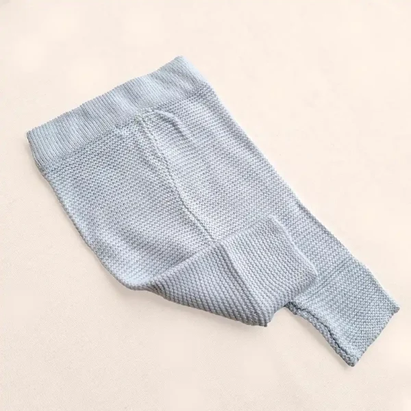 شلوار بافت آبی نوزادی