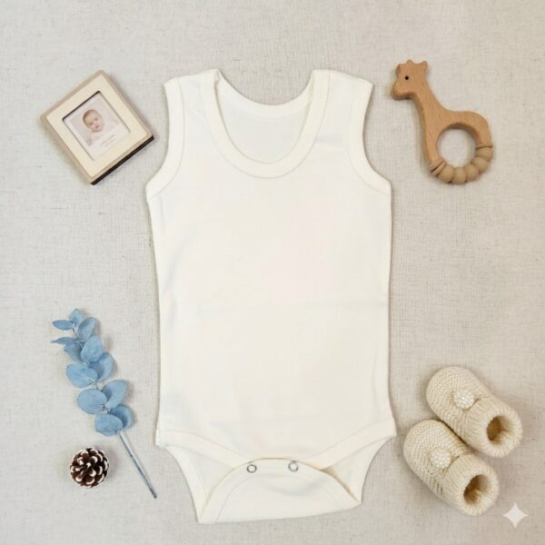 بادی رکابی ساده سفید