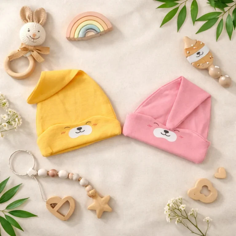 کلاه نوزادی خرسی کد 10532