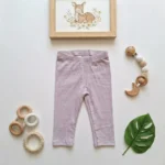 خرید لگ نوزادی وارداتی کبریتی ساده رنگ یاسی H&M