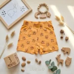 شلوارک نوزادی وارداتی طرح ببری رنگ نارنجی برند Lupilu