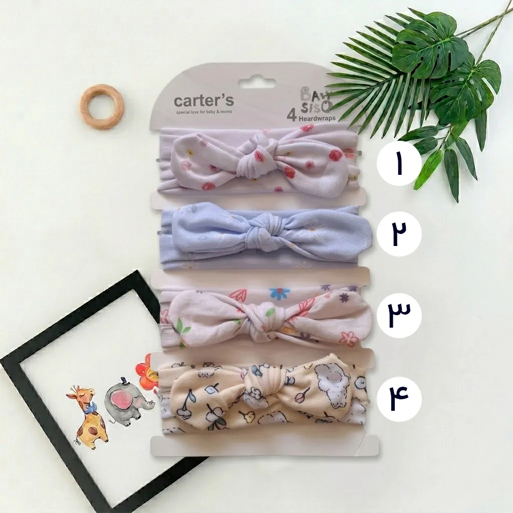 طرح های هدبند دخترانه وارداتی برند کارترز کد 10551