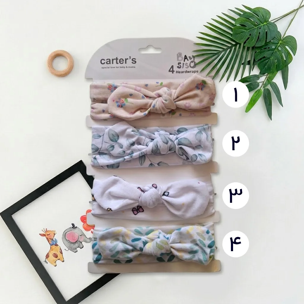 طرح های هدبند دخترانه وارداتی برند کارترز کد 10552